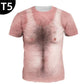 MUSKELTATTOO T-shirt med Heldækkende Print