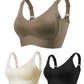 🎁Köp 1 Få 3 Förpackningar💕Ribbad Push Up Justerbar Trådlös BH för kvinnor