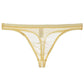 Tunna bikinitrosor i sidenmesh för män