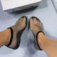 Ultra Komfortable Shiny Gem Mesh Flats