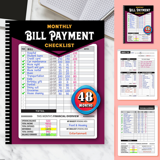 Budgetbok – För att registrera budget och utgifter