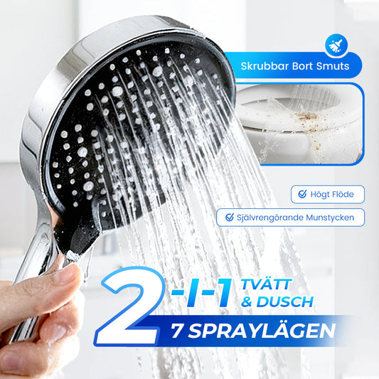 🚿💧 50% RABATT! Justerbar Regndusch med Högtryck