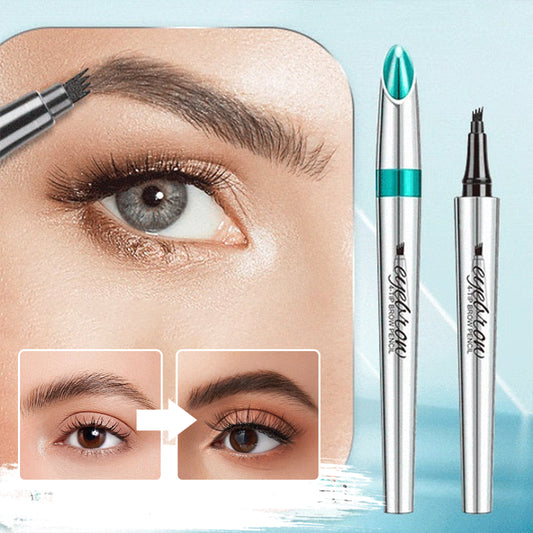 3D Vandtæt Microblading Eyebrow Pencil 4 Fork Tip Tattoo Pen (🔥Køb 1 Få 1 gratis)