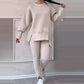👚 50% RABATT NU! ✨ Avslappnat Set med Sweatshirt och Leggings för Kvinnor - Mjukt och Andas Material för Vardag och Träning 🏃‍♀️💫
