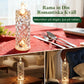 Set med 4 LED-kristalljus