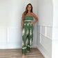Ärmlös Jumpsuit med Vida Ben och Halter för Kvinnor