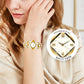 💜SIDSTE DAGS TILBUD - 50% RABAT💜Retrokvartsur med funklende rhinsten⌚