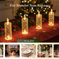 Set med 4 LED-kristalljus