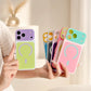 📱SOMMER-SPECIALTILBUD 50 % RABAT! Trendigt MagSafe-iPhone-cover i »Dopamine Color Block« – Ultratyndt, mat, stødfast beskyttelsescover i hård PC til iPhone 17 Pro Max
