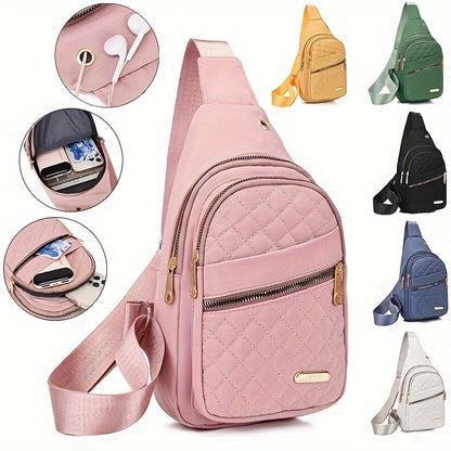 🔥Tidsbegrænset tilbud!!❤️‍🔥Casual crossbody-taske i ensfarvet design til kvinder