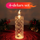 Set med 4 LED-kristalljus