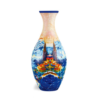 🎄Julekampagne - 49% rabat🎄3D Kunst-Puslespil-Vase