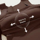 U Neck Thermal Tank Tops för kvinnor med inbyggd behå