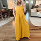 💝 Ärmlös jumpsuit med vida ben och fickor för damer