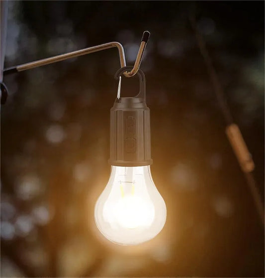 2025 Ny Utomhuscamping Hängande Typ-C Laddning Retro Glödlampa Belysning Dekoration