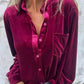 Långärmad Loose Fit Golden Velvet Shirt