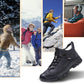 [Gratis forsendelse] Sneaker i læder med imiteret uldfor til mænd