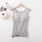 🎁Varmt salg 50% rabat👉Klassisk ensfarvet tank-top med indbygget bh til kvinder🎉