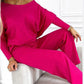 🌷Sidste Dags Tilbud 49% Rabat✨Ensfarvet Drop Shoulder-Pullover og Løstsiddende Buksesæt til Kvinder