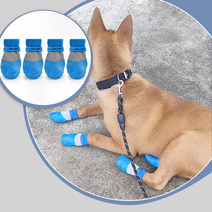 2 Par Anti-Slip Vandtætte Hunde Sokker Skoler