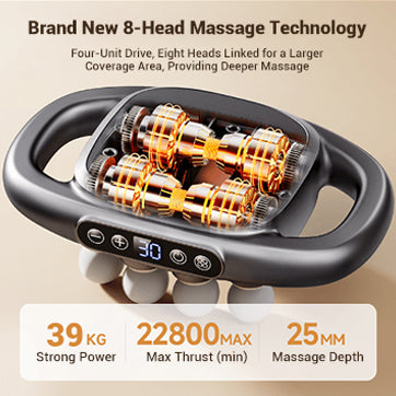 VTT 16-Drev 8-Hoved Massagepistol-Sæt