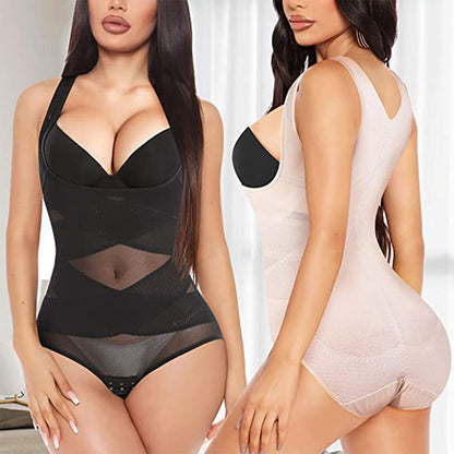 💕Yoga Bodysuit Shaper i Letvægtsnet til Kvinder💎