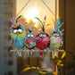 Diamond Art Hanging Kit - specialformet 5D Rhinestone vinduesornament - gave til fugleelskere