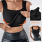 U Neck Thermal Tank Tops för kvinnor med inbyggd behå