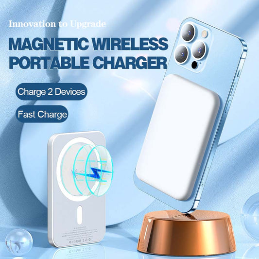 Bærbar Trådløs Magnetisk Powerbank