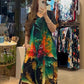 👗 Women's Loose Casual V-Neck Printed Short Sleeve Dresses