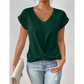 🌸Forårstilbud💐Afslappet Kortærmet Elegant V-Hals Twist-Tee