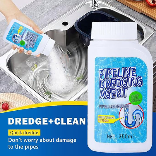 Powerful Pipe Dredging Agent for Kitchen and Toilet Pipelines - Dissolves 200+ Blockages and Kills 99% of Bacteria