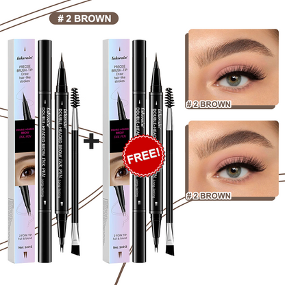 💖KJØP 1 FÅ 1 GRATIS💖2-i-1 4D-øjenbrynsblyant (naturlig brynmakeup og øjenvippelinje)
