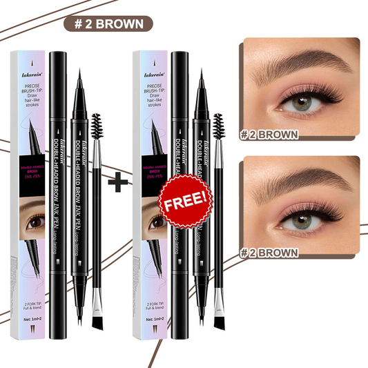 💖KJØP 1 FÅ 1 GRATIS💖2-i-1 4D-øjenbrynsblyant (naturlig brynmakeup og øjenvippelinje)