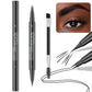 💖KJØP 1 FÅ 1 GRATIS💖2-i-1 4D-øjenbrynsblyant (naturlig brynmakeup og øjenvippelinje)