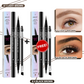 💖KJØP 1 FÅ 1 GRATIS💖2-i-1 4D-øjenbrynsblyant (naturlig brynmakeup og øjenvippelinje)