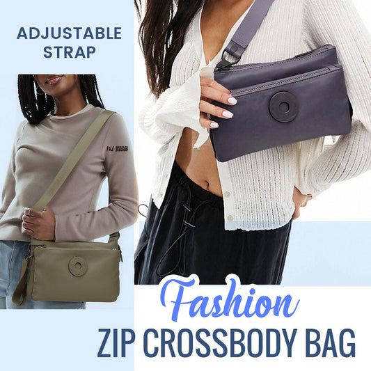Crossbody-taske med lynlås