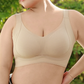 Støttende, sømløs, trådløs plus size-bh til kvinder