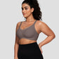 ✨Åndbar og ikke indelukket😍Trådløs V-hals crossover mesh sømløs push-up bh til kvinder