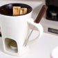 Keramisk chokladfonduemugg