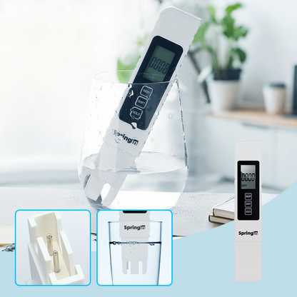 💧3-i-1 TDS Vattenkvalitetstestare🌊Mäter pH, Klor och Hårdhet med LCD-display för Pool och Akvarium📱