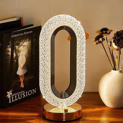 🎅 Julrean 50% RABATT!! 🎄 50K+ sålda! 🎁✨ Uppladdningsbar Lyxig Kristall LED-Nattlampa