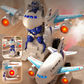 2-i-1 Elektriska Transformerande Flygplansrobotleksaker