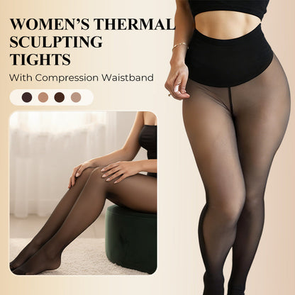 Dame Shaping Tights med Termo og Kompression i Taljen