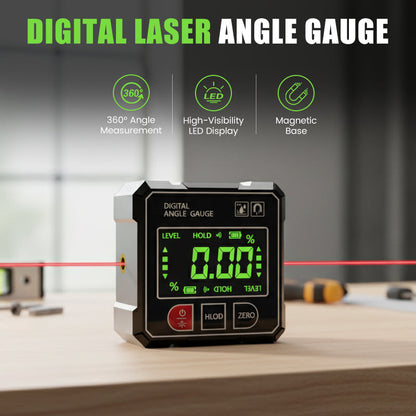 Digital laser vinkelmätare med 4-sidig magnetisk bas