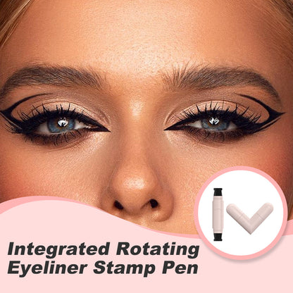 Integreret roterende eyeliner-stempelpen