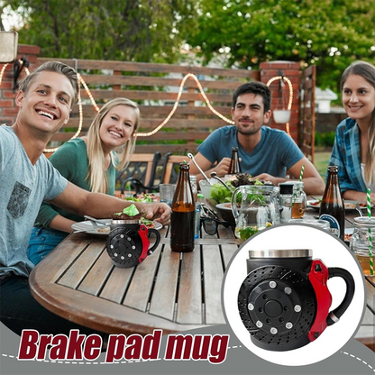 Krus med humoristisk bremsedesign