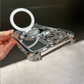 Klart Elektropläterat Magnetiskt Skal med Ringstativ