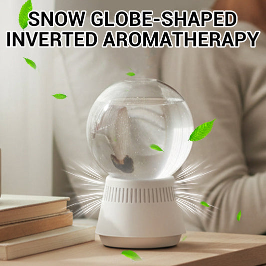 Snöglobformad uppochnedvänd aromaterapi