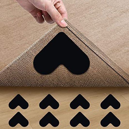 Hjerteformede genanvendelige skridsikre tæppegreb